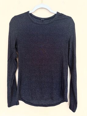 Lululemon Hold Tight Long Sleeve Black Sparkle